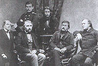 Leon Tolstoy, Ivan Sergu�i�vitch Tourgu�niev, Nicolas Necrassov, Iakov Polonsky , Dmitry Grigorovitch.